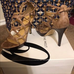 Nine West Diamanté heel sandals